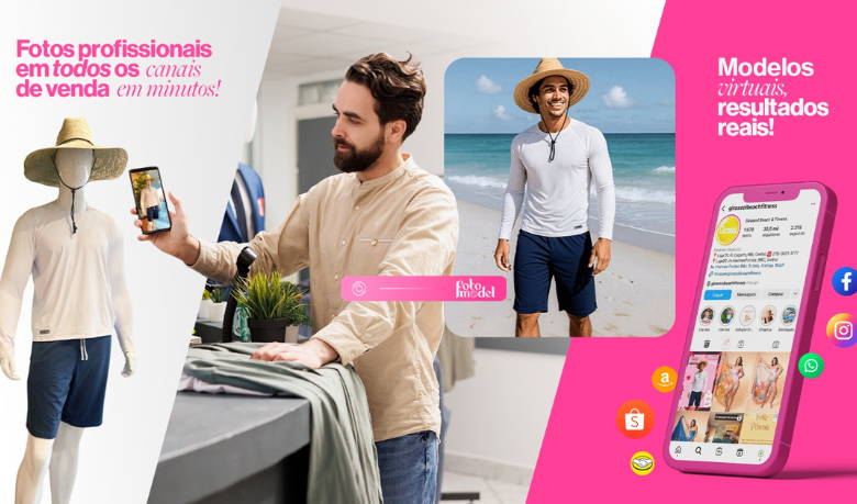 O FotoModel permite manter campanhas frequentes com imagens consistentes que não atrapalham sua performance comercial.