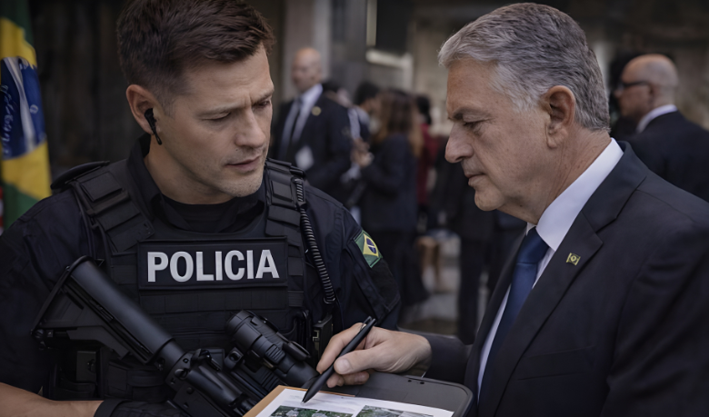 Ernesto Kenji Igarashi destaca o planejamento de segurança em ambientes politicamente sensíveis.