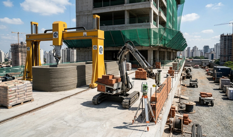 Robôs na construção civil chegam ao Brasil: como a automação pode mudar os canteiros de obras